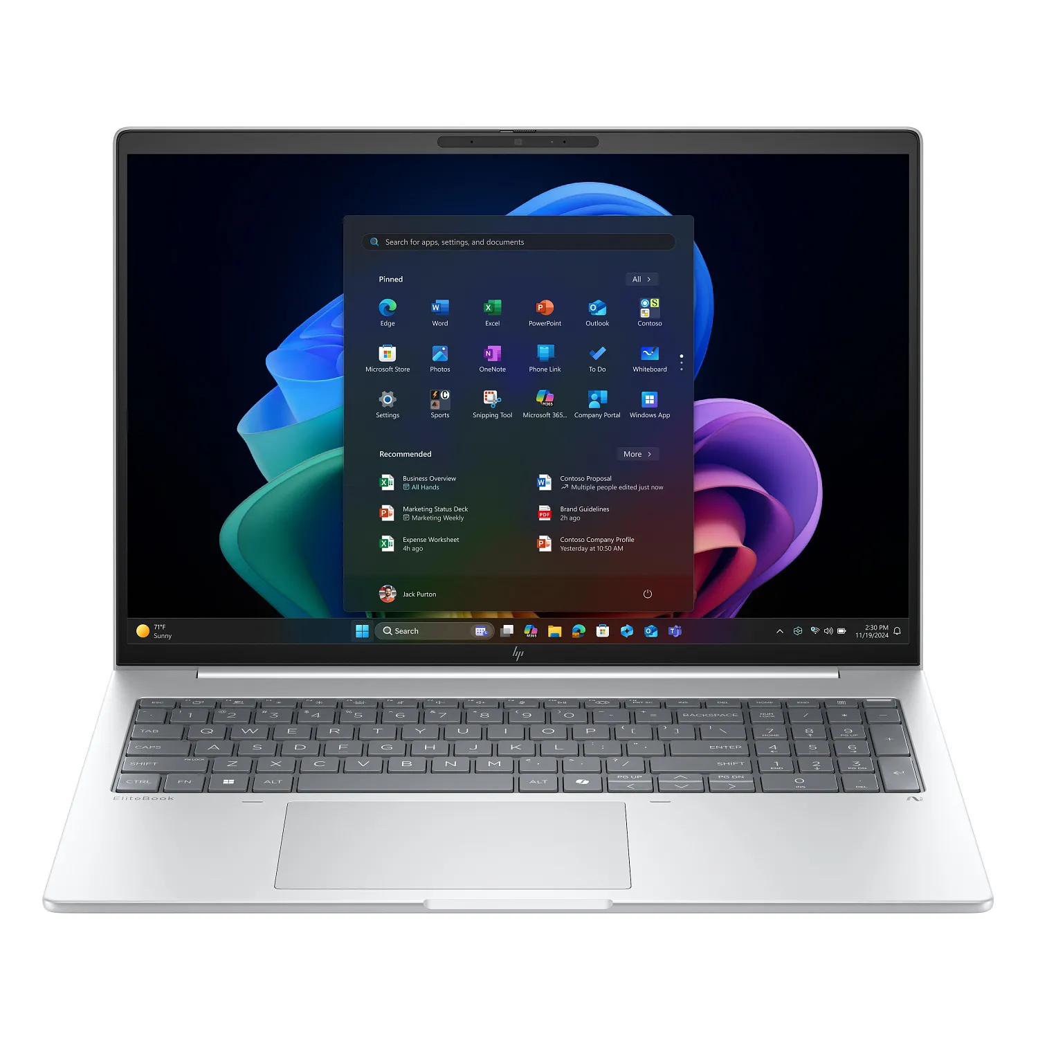 Laptop biznesowy HP EliteBook 8 G1a 16" Ryzen AI 5 Pro 340 16GB RAM 512GB Dysk SSD Win11 Pro Srebrny Funkcje AI