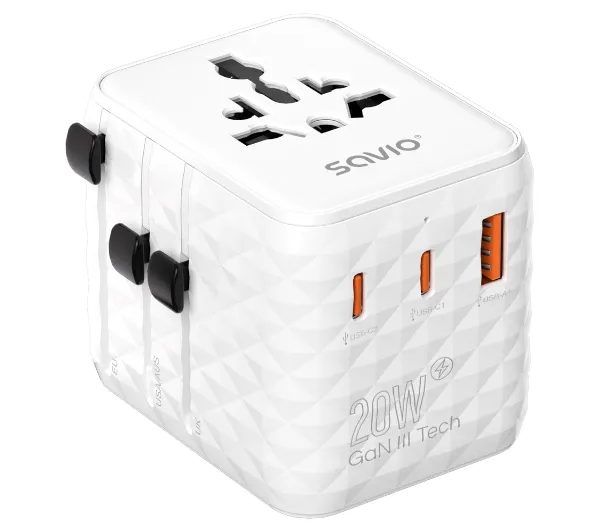 Adapter podróżny SAVIO SAVAP-08 (Uniwersalny)