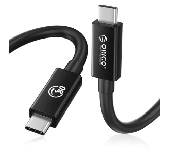 Kabel Orico TBZ5-15-BK-BP Thunderbolt 5 USB-C do USB-C 8K@60Hz 240W 1,5m Czarny