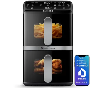 Air fryer Philips Ovi Dual Basket NA461/00 2750W 10l Aplikacja mobilna