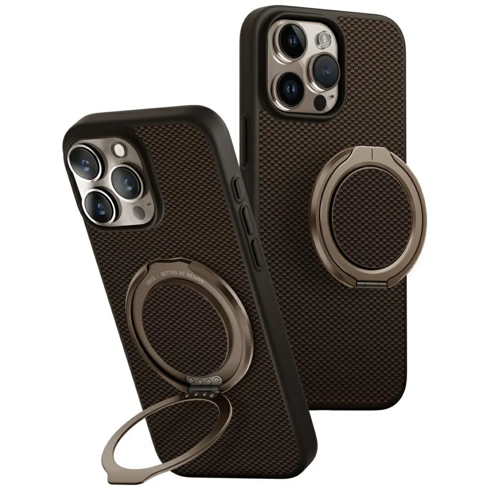 Etui UNIQ Keva Air do iPhone 16 Pro Max Magclick Charging GripFit Brązowy