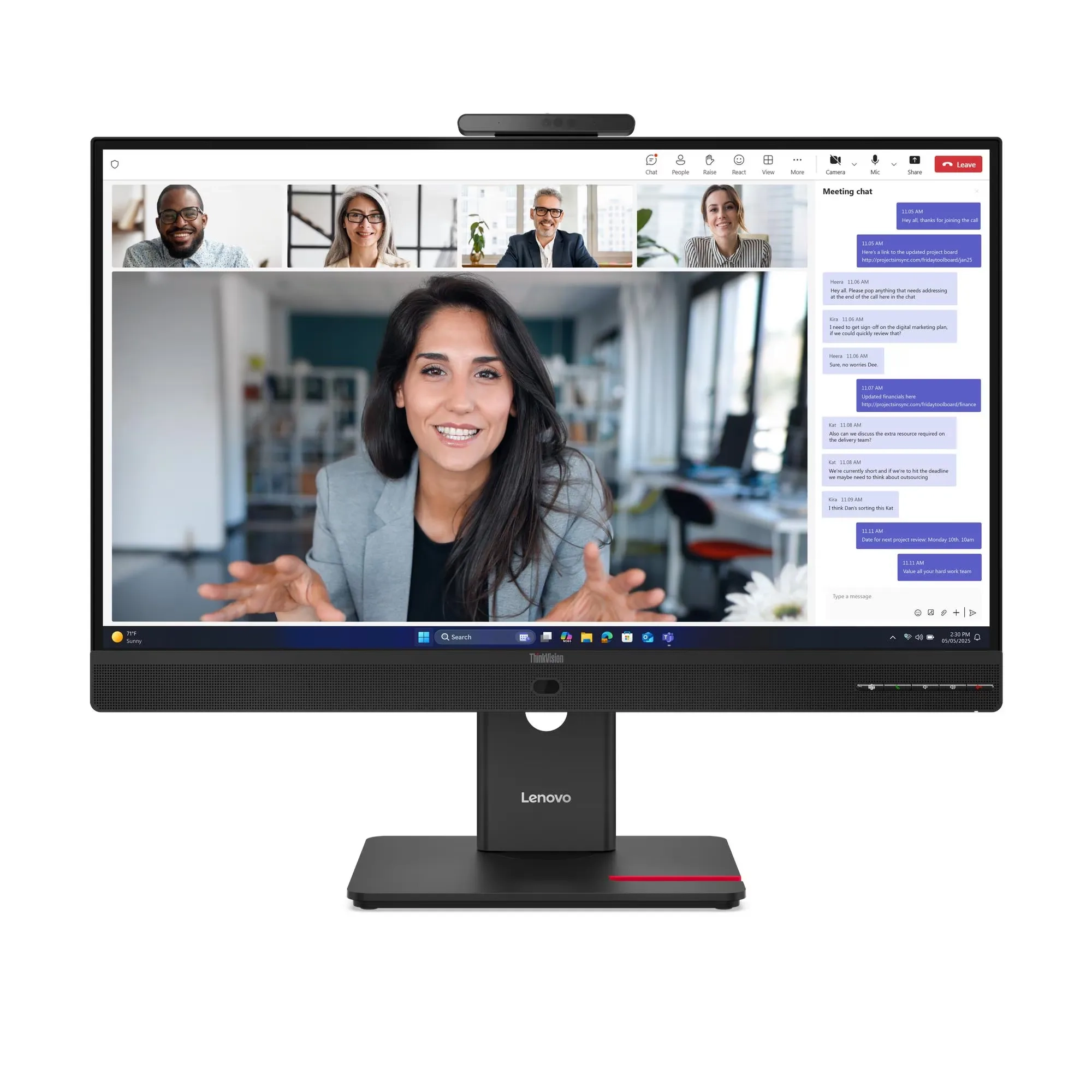 Monitor Lenovo T27QD-4v (64B8UAT1EU) 27" 2K IPS 120Hz 4ms