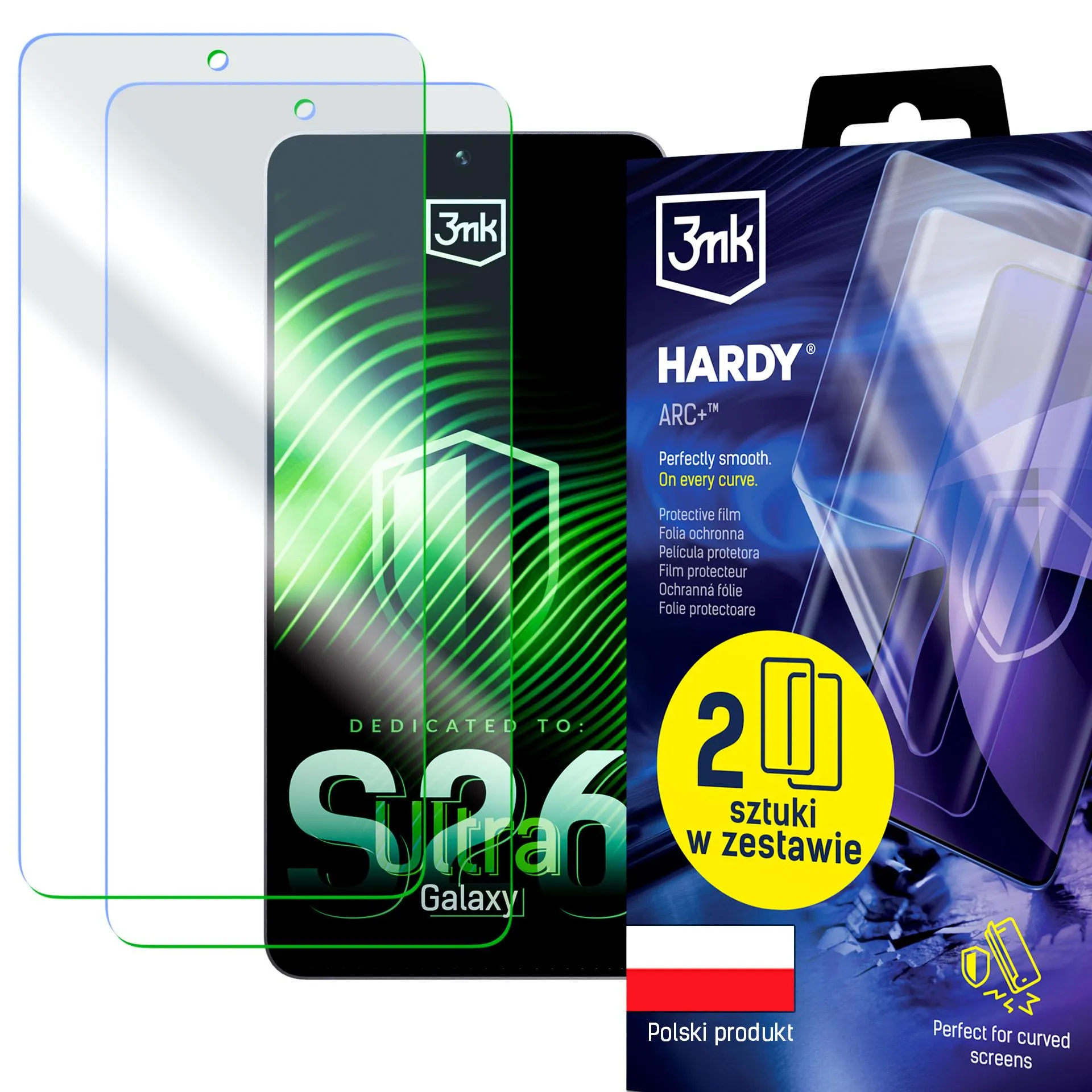 Folia ochronna 3mk Hardy ARC+ do Galaxy S26 Ultra 2 sztuki