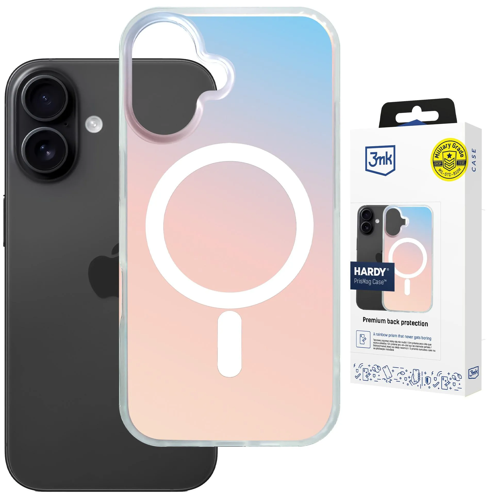 Etui 3mk Hardy PrisMag Case do iPhone 16 Holograficzny