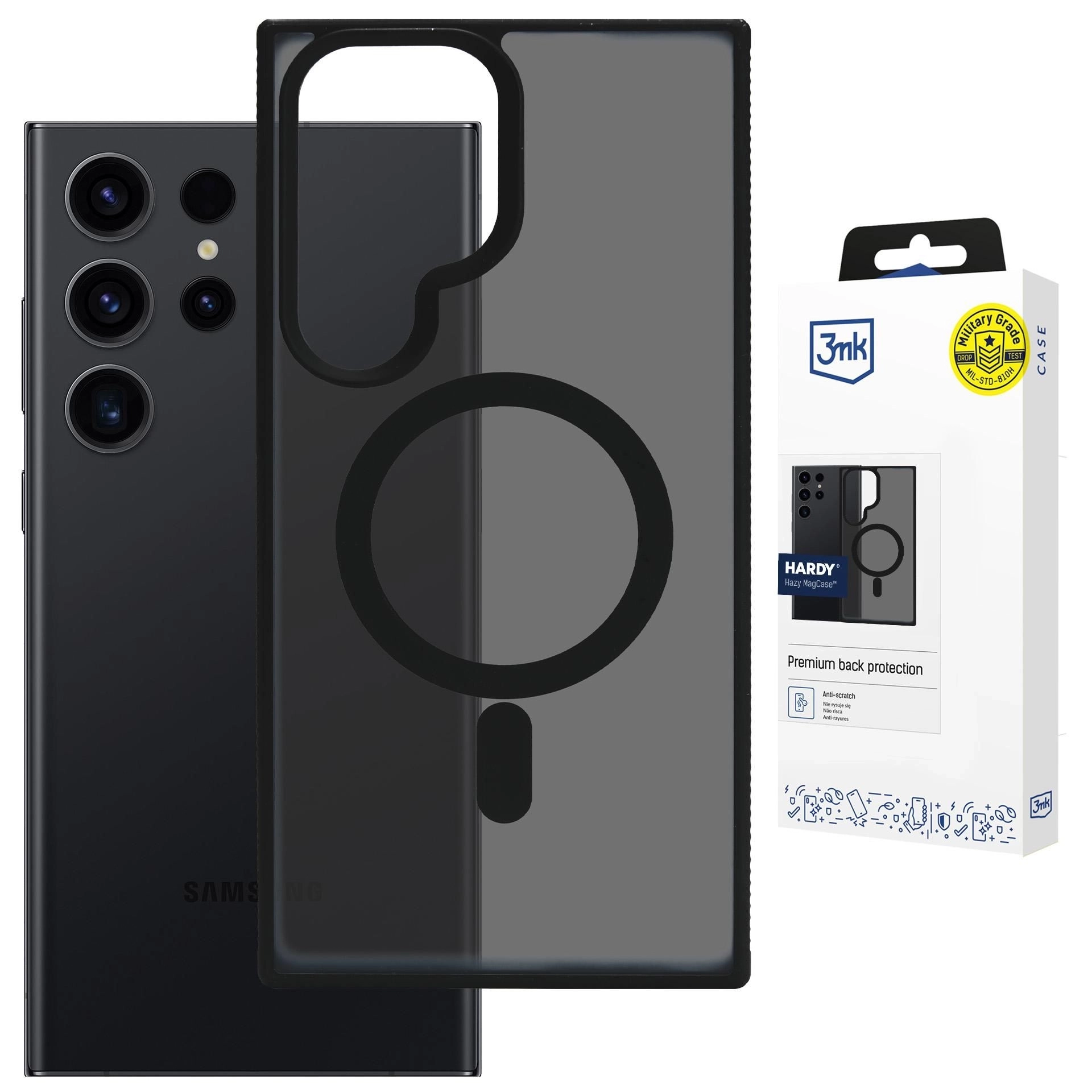 Etui 3mk Hardy Hazy MagCase do Galaxy S23 Ultra Czarny