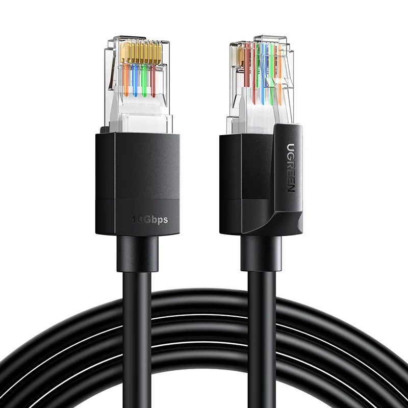 Kabel sieciowy UGREEN NW316 Cat.6a F/UTP 0,5M Czarny