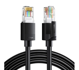 Kabel sieciowy UGREEN NW316 Cat.6a F/UTP 0,5M Czarny