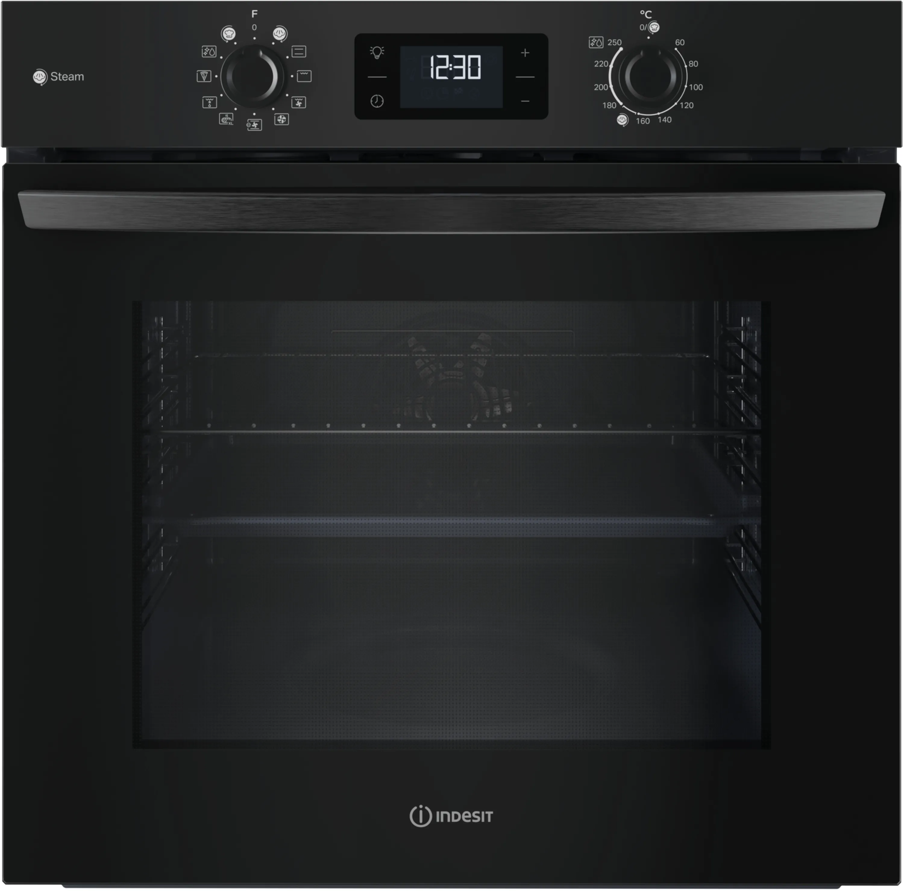 Piekarnik elektryczny parowy Indesit IO258HSB Turn&GoSteam Termoobieg Grill Czarny