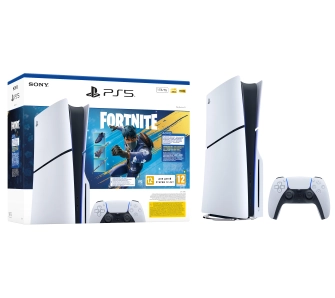 Konsola Sony PlayStation 5 Slim E Chassis (PS5) 1TB z napędem + Fortnite Pakiet Rozkwitający Chaos