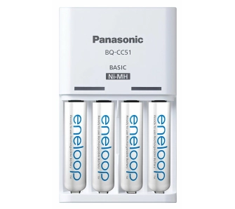 Ładowarka Panasonic Eneloop Basic BQ-CC51 + 4x  AA 2000mAh