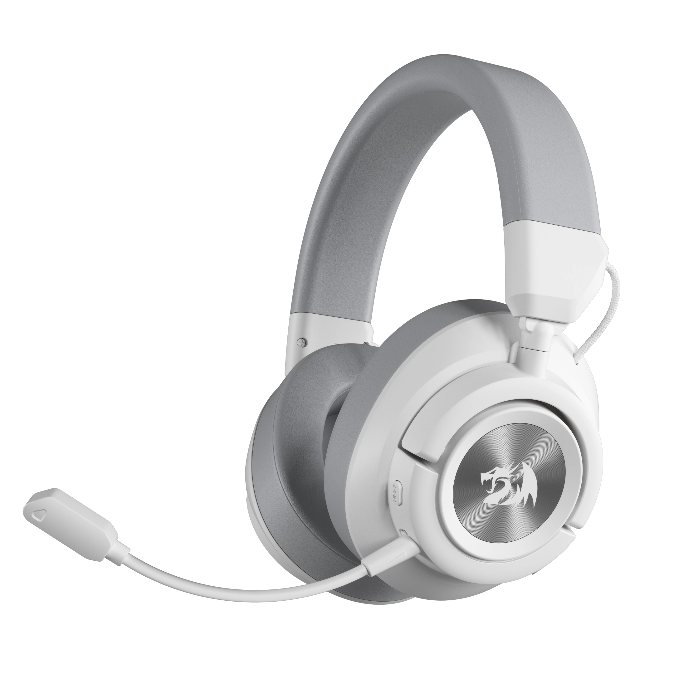 Słuchawki bezprzewodowe z mikrofonem Redragon H889WG Spectra Pro Nauszne Biało-szary
