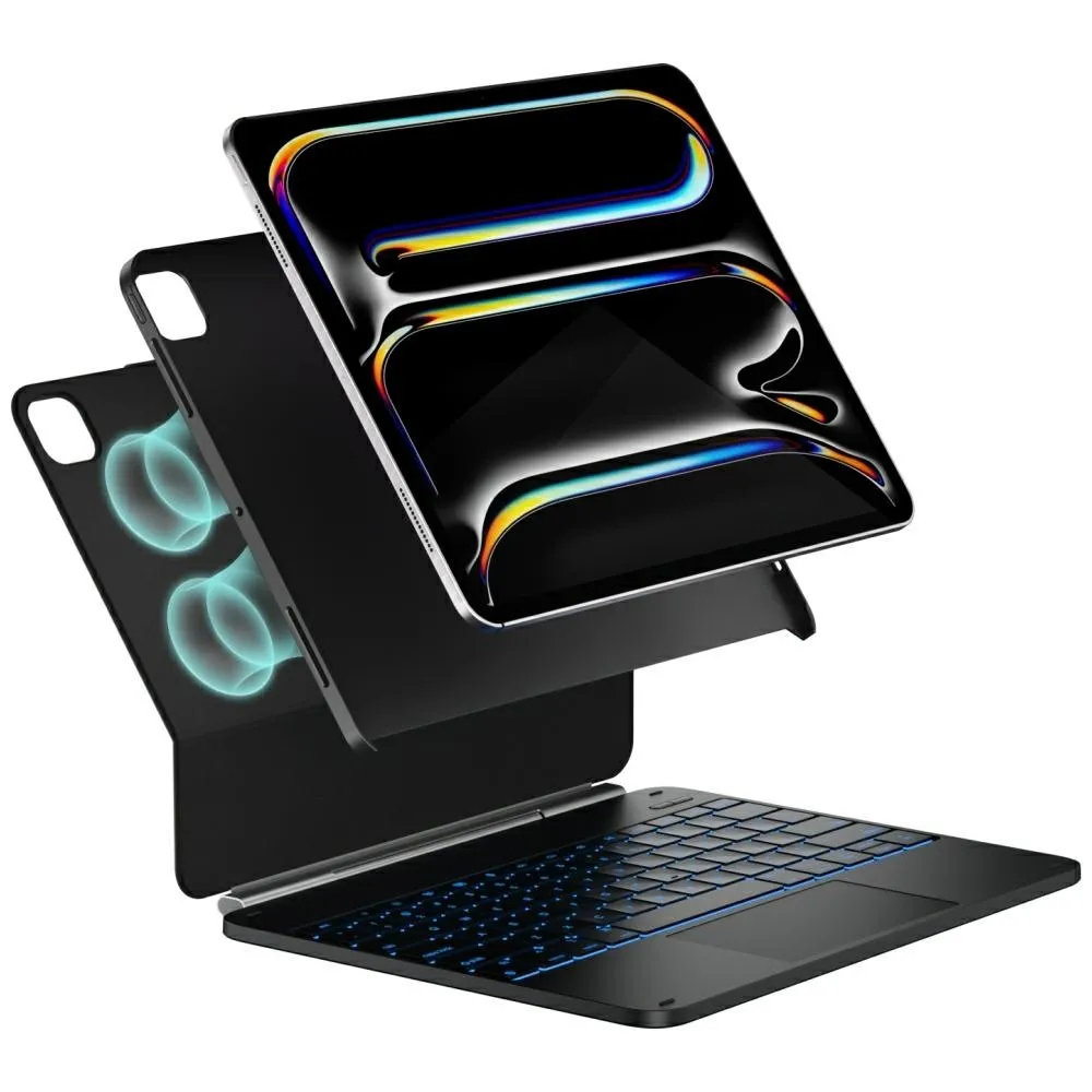 Etui na tablet Typecase Edge z klawiaturą do iPad Pro 13" M4 2024/M5 2025 Czarny
