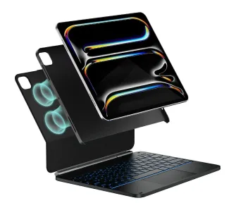 Etui na tablet Typecase Edge z klawiaturą do iPad Pro 13" M4 2024/M5 2025 Czarny