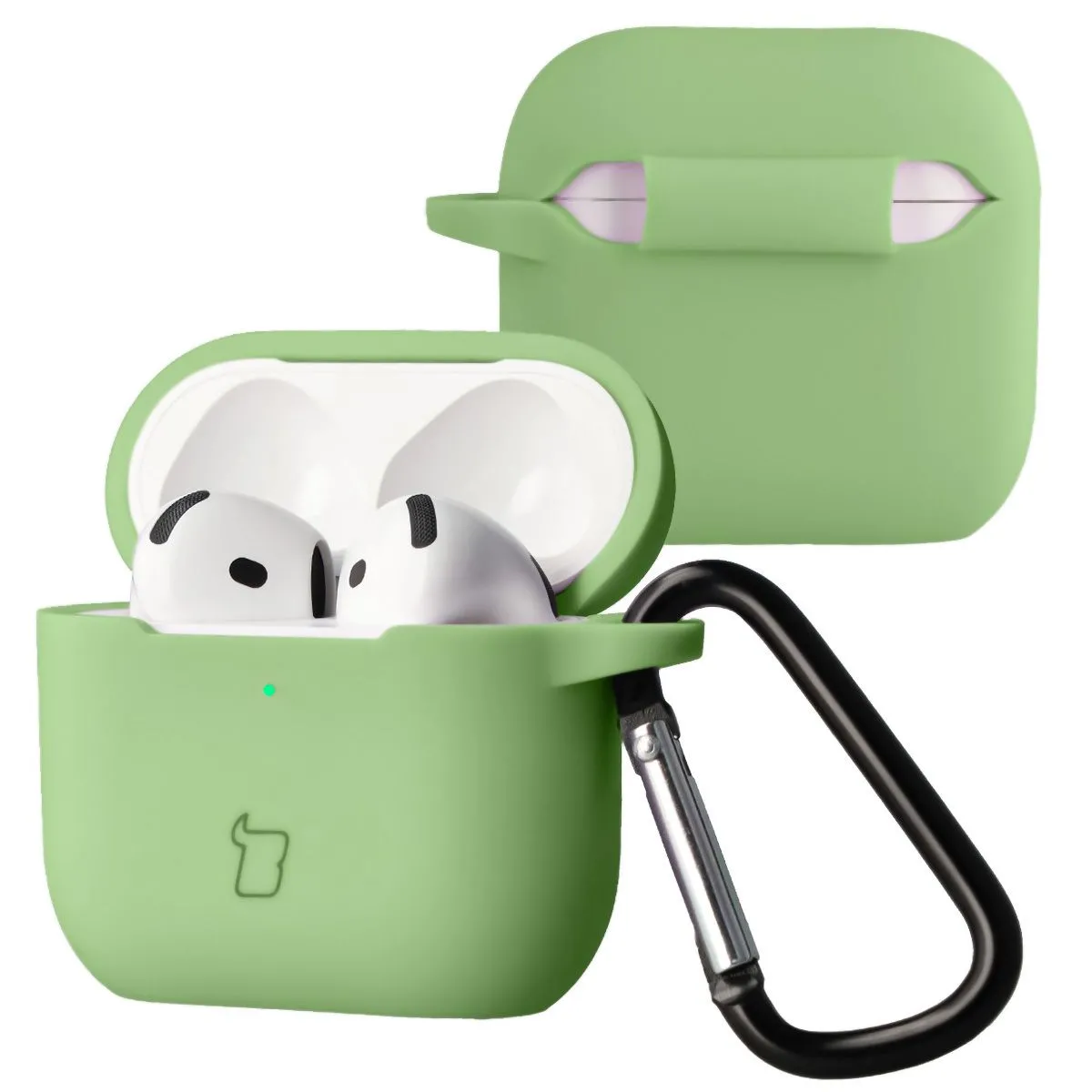 Etui na słuchawki Bizon Case Headphone Silicone do Airpods 4 Zielony