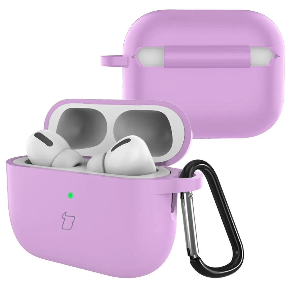 Etui na słuchawki Bizon Case Headphone Silicone do AirPods Pro 3 Jasnofioletowy