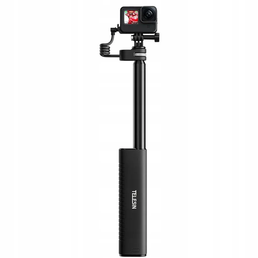 Selfie stick Telesin TE-CSS-001 + Powerbank do GoPro Czarny
