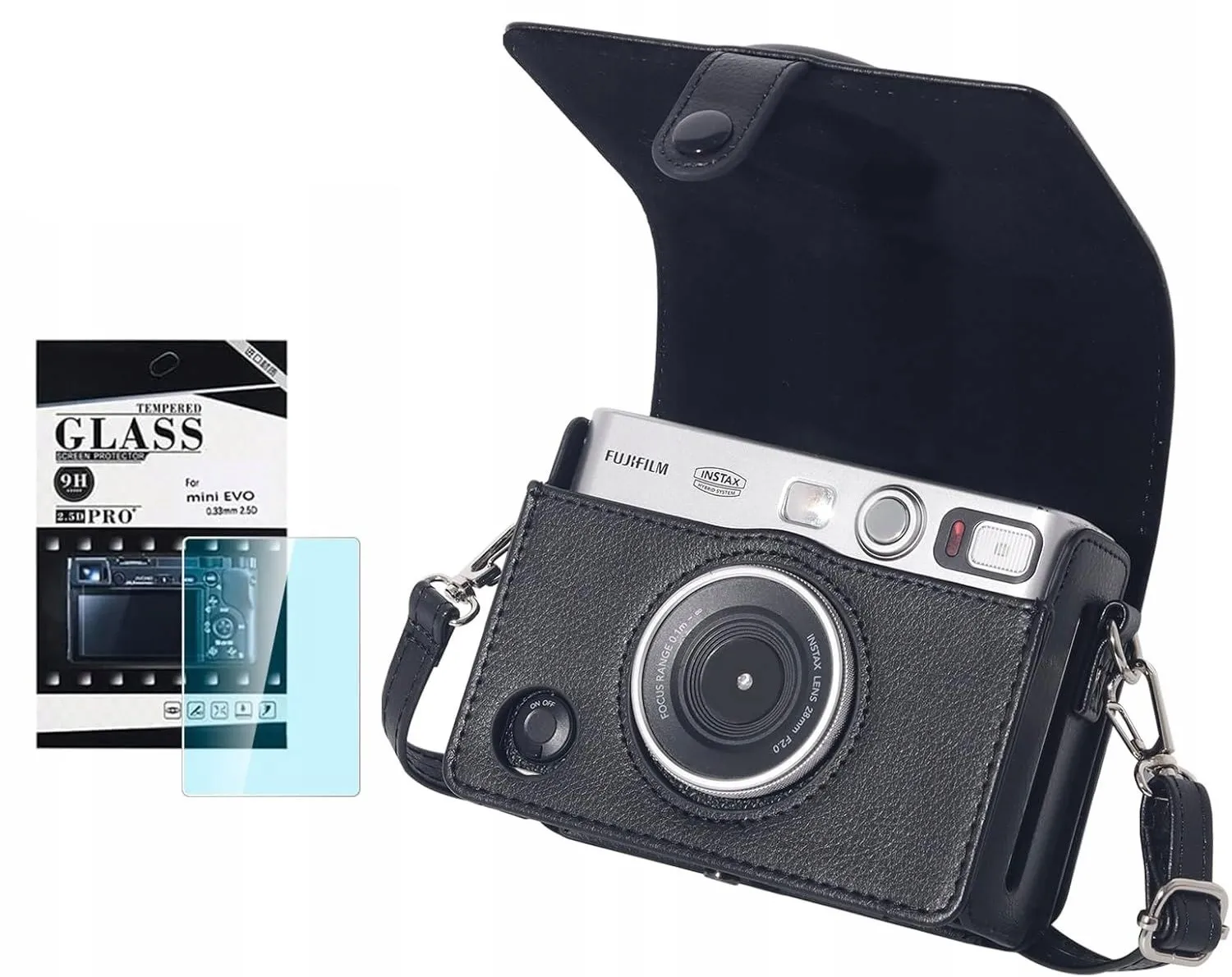 Zestaw LoveInstant LI00452 2w1 Etui+Szkło do Instax Mini Evo