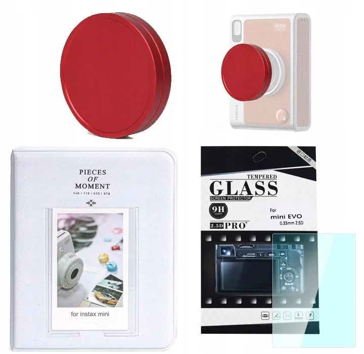 Zestaw LoveInstant LI00453 album+szkło+dekielek do Instax Mini Evo Kolorowy