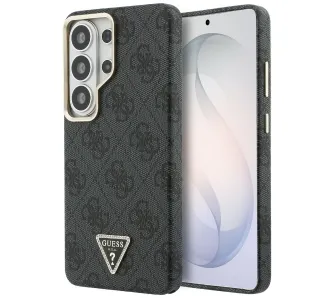 Etui Guess 4G Triangle Logo MagSafe do Galaxy S26 Ultra Czarny
