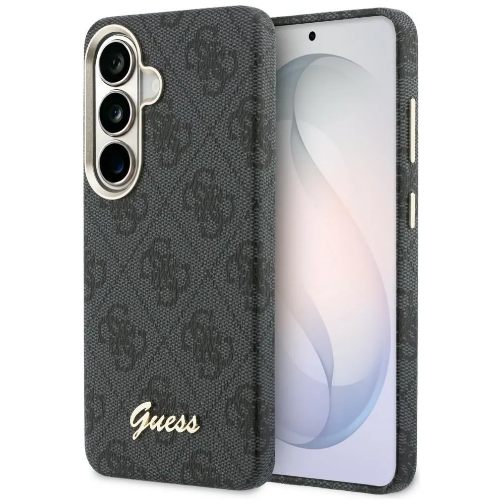 Etui Guess 4G Script MagSafe do Galaxy S26 Czarny