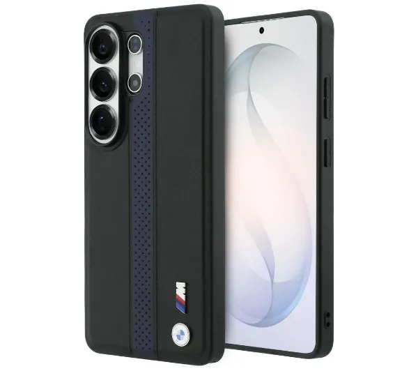 BMW Perforated Stripe Logo MagSafe do Galaxy S26 Ultra Niebieski