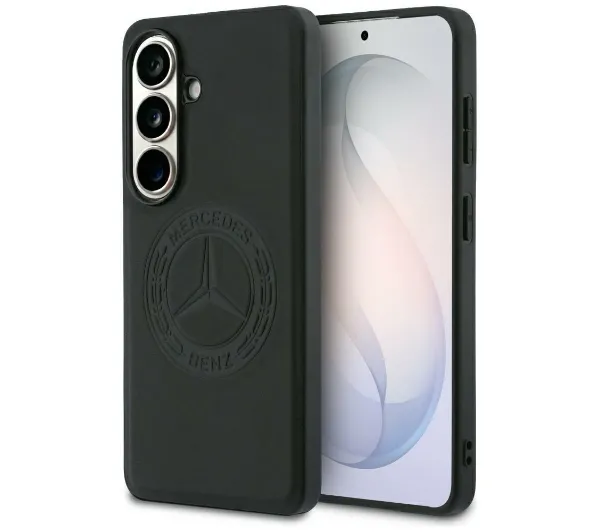 Etui MERCEDES Vintage Logo MagSafe do Samsung Galaxy S26 Czarny