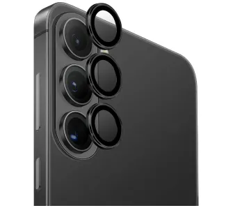 Szkło hartowane UNIQ Optix Aluminium Camera Lens do Galaxy S26/S26+ Czarny