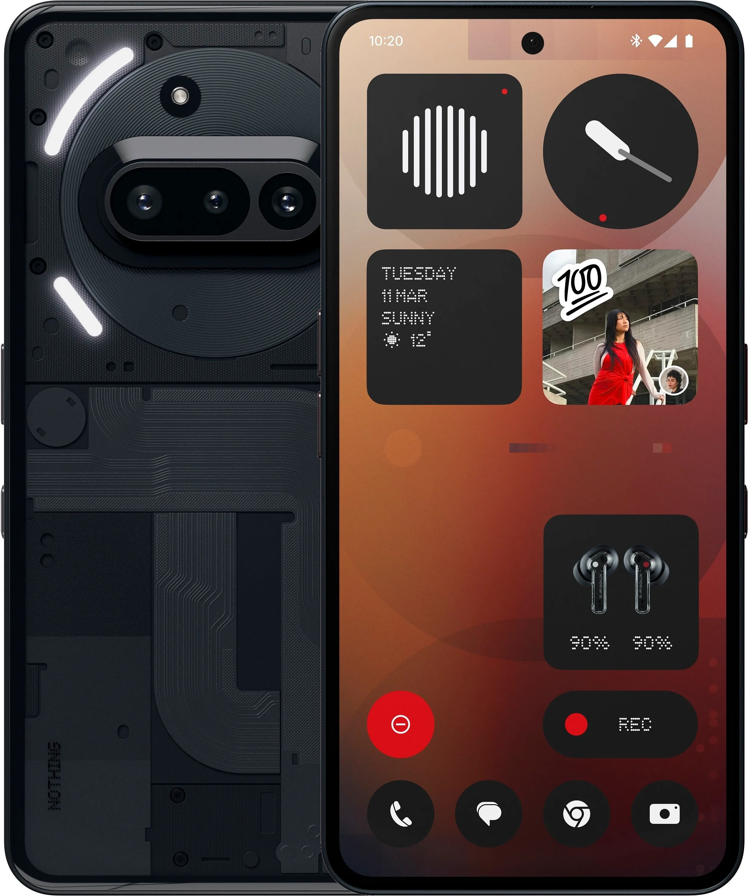 Smartfon Nothing Phone Nothing Phone 3a 5G 8/128GB 6,77" 120Hz 50Mpix Czarny