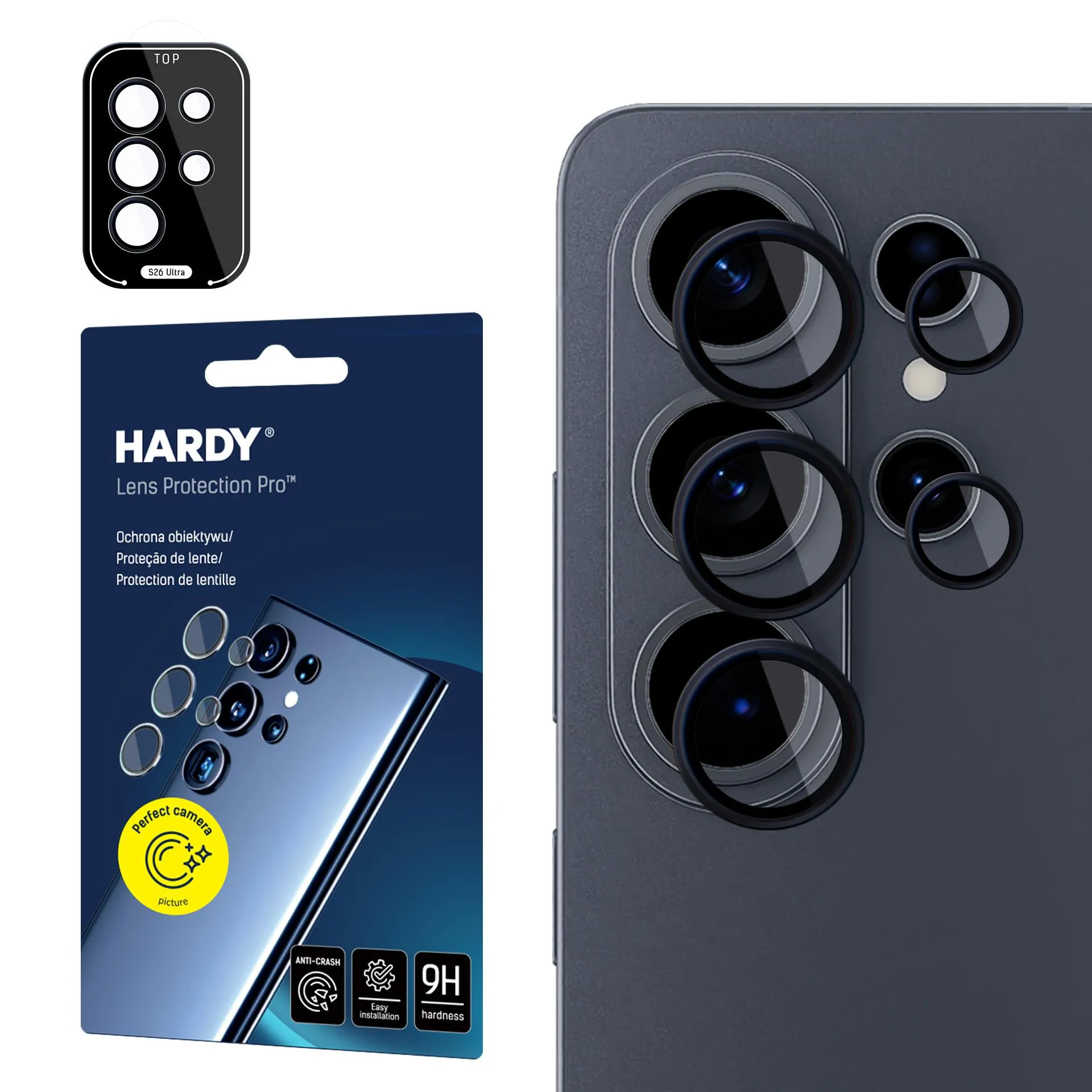 Szkło hartowane 3mk HARDY Lens Protection Pro do Galaxy S26 Ultra