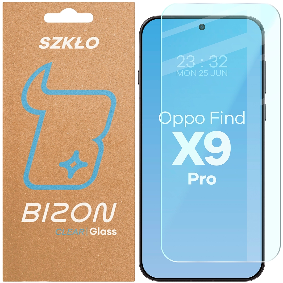 Szkło hartowane Bizon na ekran Glass Clear 2 do Oppo Find X9 Pro