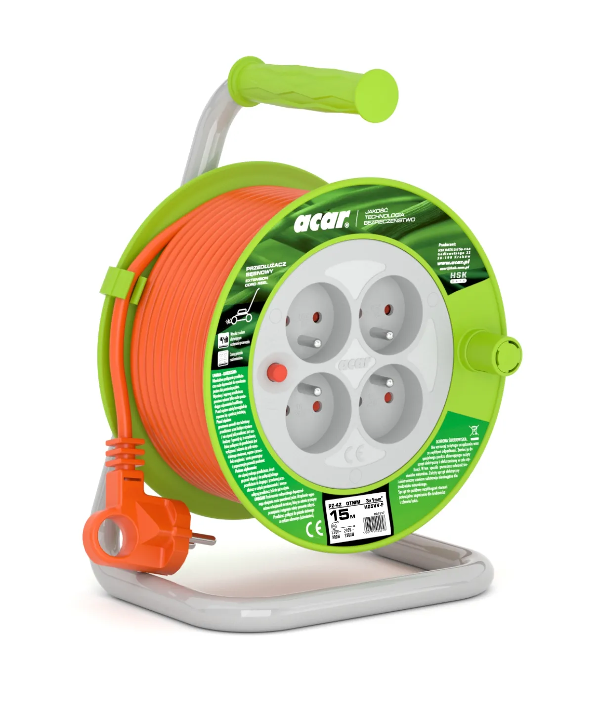 Przedłużacz bębnowy Acar M01897 15m