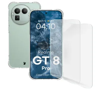 Folia ochronna Bizon Case Clear Pack do Realme GT 8 Pro Przezroczysty