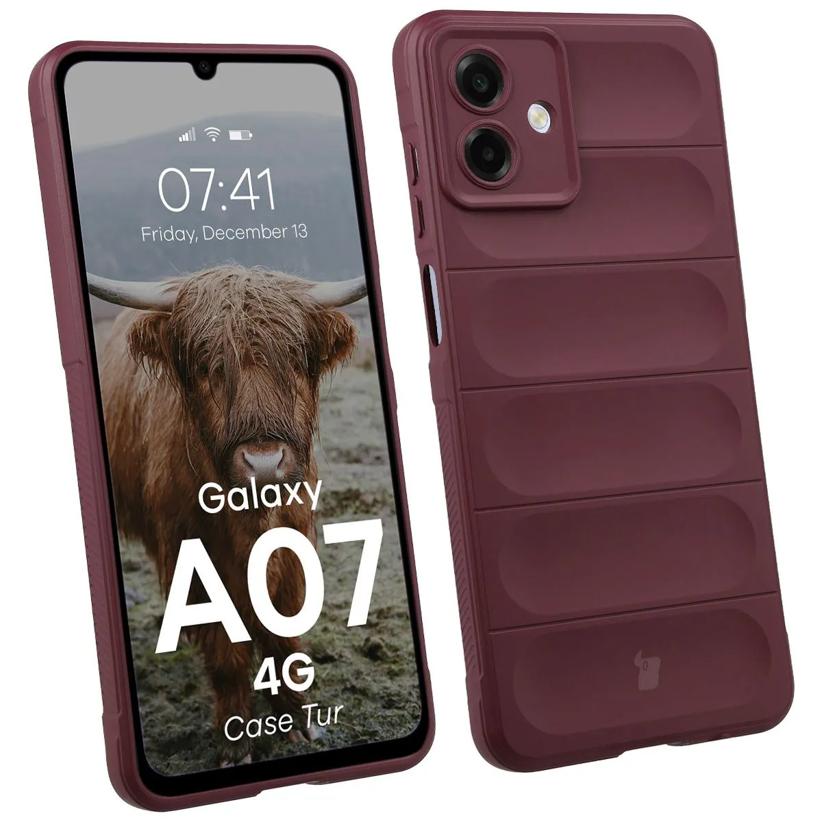 Etui Bizon Tur do Galaxy A57 5G Ciemnofioletowy