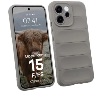Etui Bizon Tur do Oppo Reno 15 F / Oppo Reno 15 FS Jasnoszary