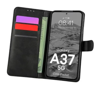 Etui Bizon Pocket do Galaxy A37 5G Czarny