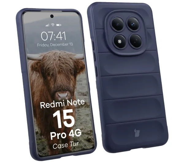 Bizon Tur do Xiaomi Redmi Note 15 Pro 4G Granatowy