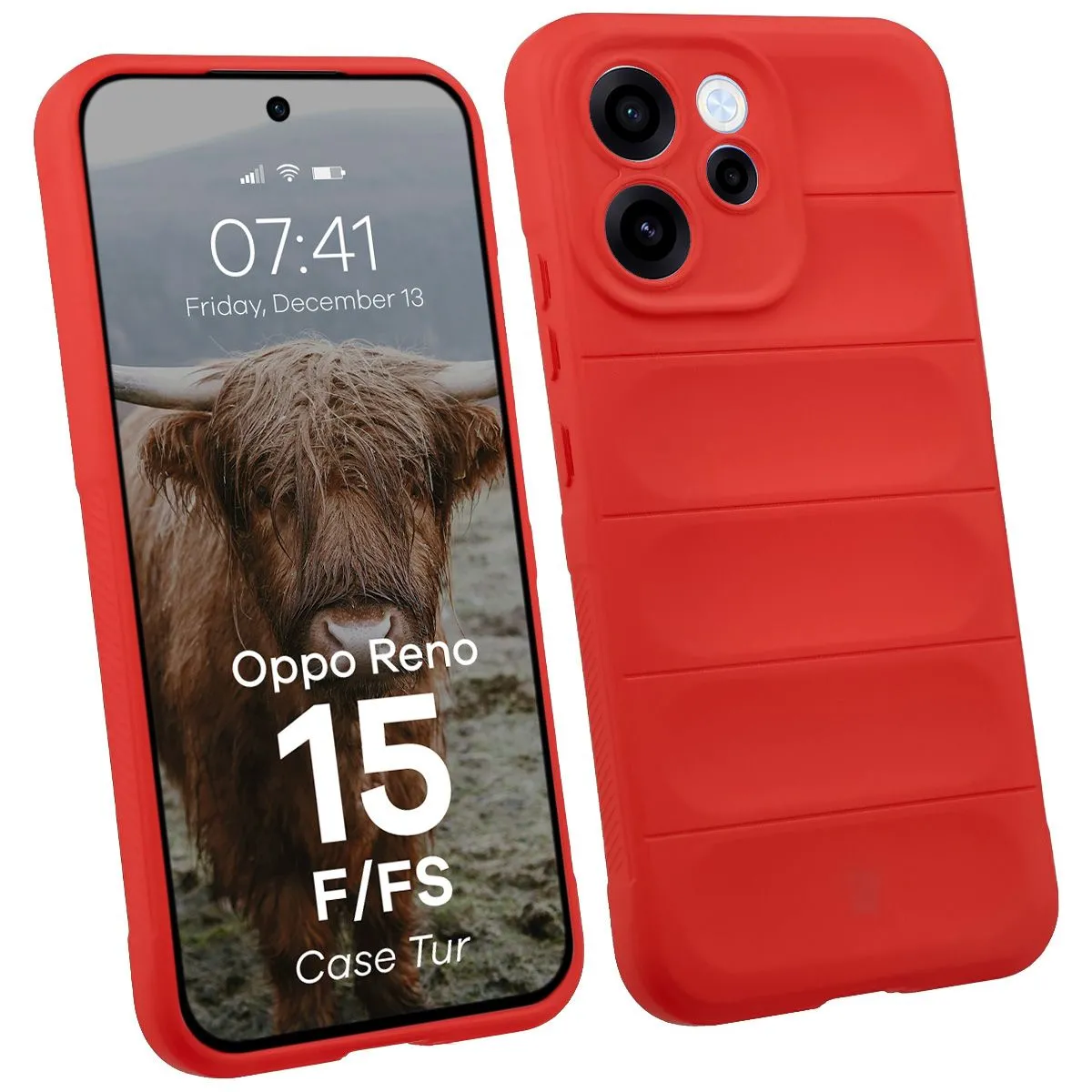 Etui Bizon Tur do Oppo Reno 15 F / Oppo Reno 15 FS Czerwony