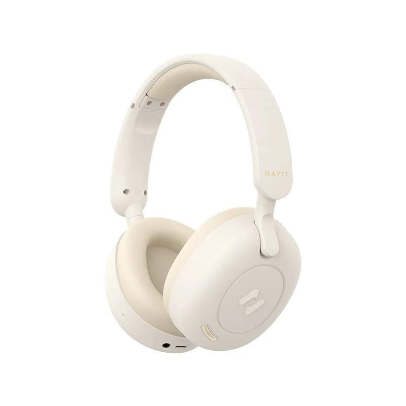 Słuchawki bezprzewodowe Havit H655BT Nauszne Bluetooth 5.3 Beżowy