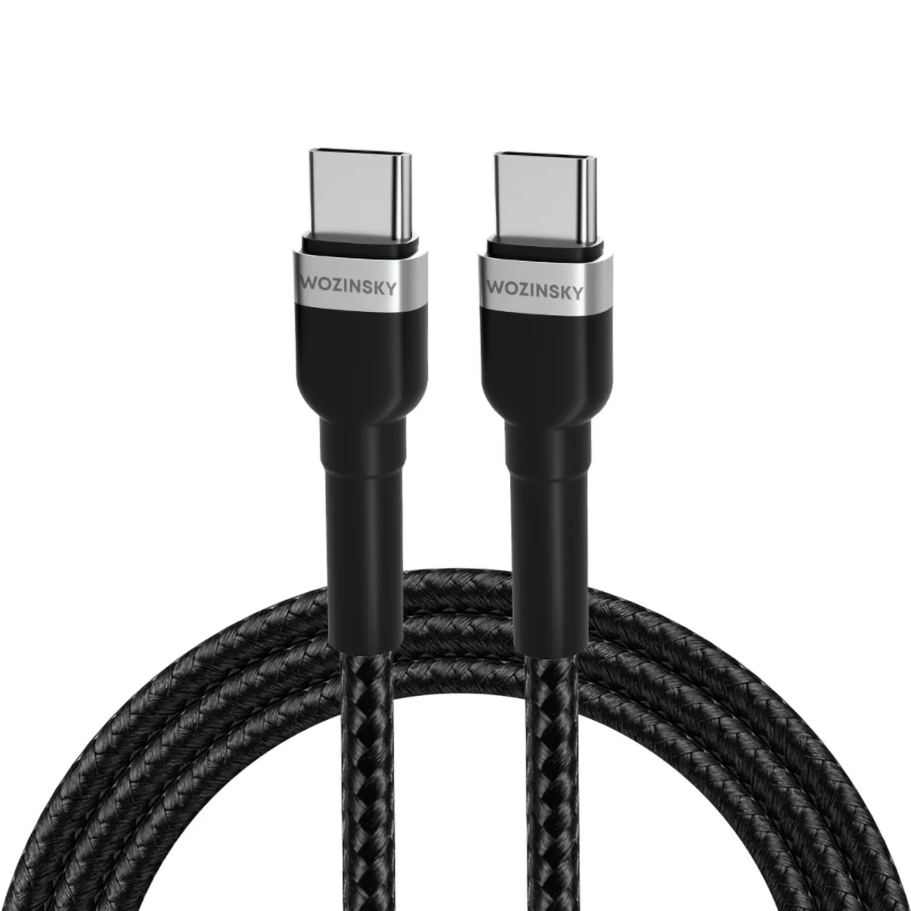Kabel Wozinsky WNBCC1 PD 65W USB-C do USB-C 1m Czarny