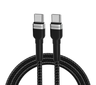 Kabel Wozinsky WNBCC1 PD 65W USB-C do USB-C 1m Czarny