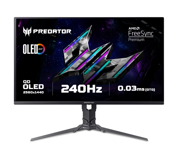 Acer Predator X27UW3bmiiprx 27" 2K QD-OLED 240Hz 0,03ms Gamingowy