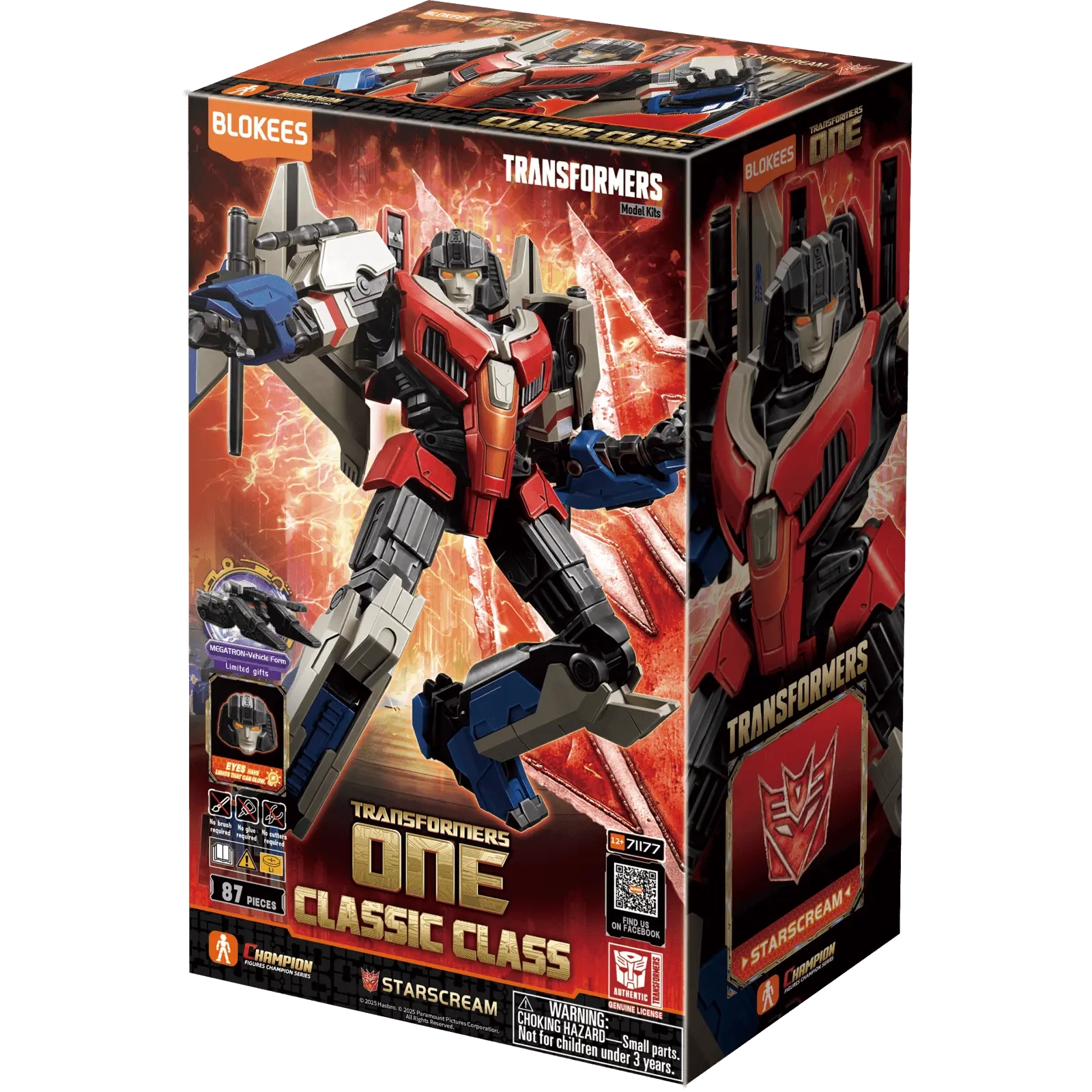 Model do składania Blokees Transformers Classic Class - Starscream