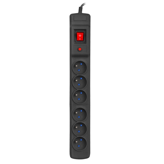 Listwa Armac MULTI M6 6 gniazd 3m Czarny