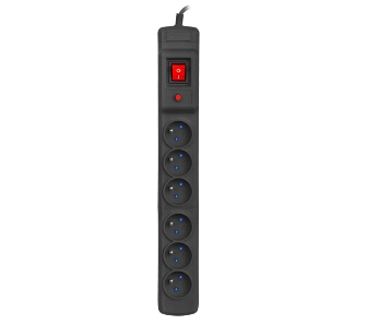 Listwa Armac MULTI M6 6 gniazd 3m Czarny