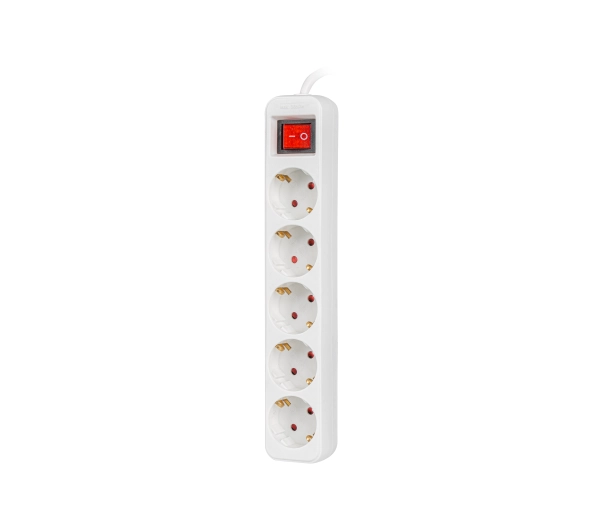 Lanberg PS1-05F-0300-W 5 gniazd 3m Biały