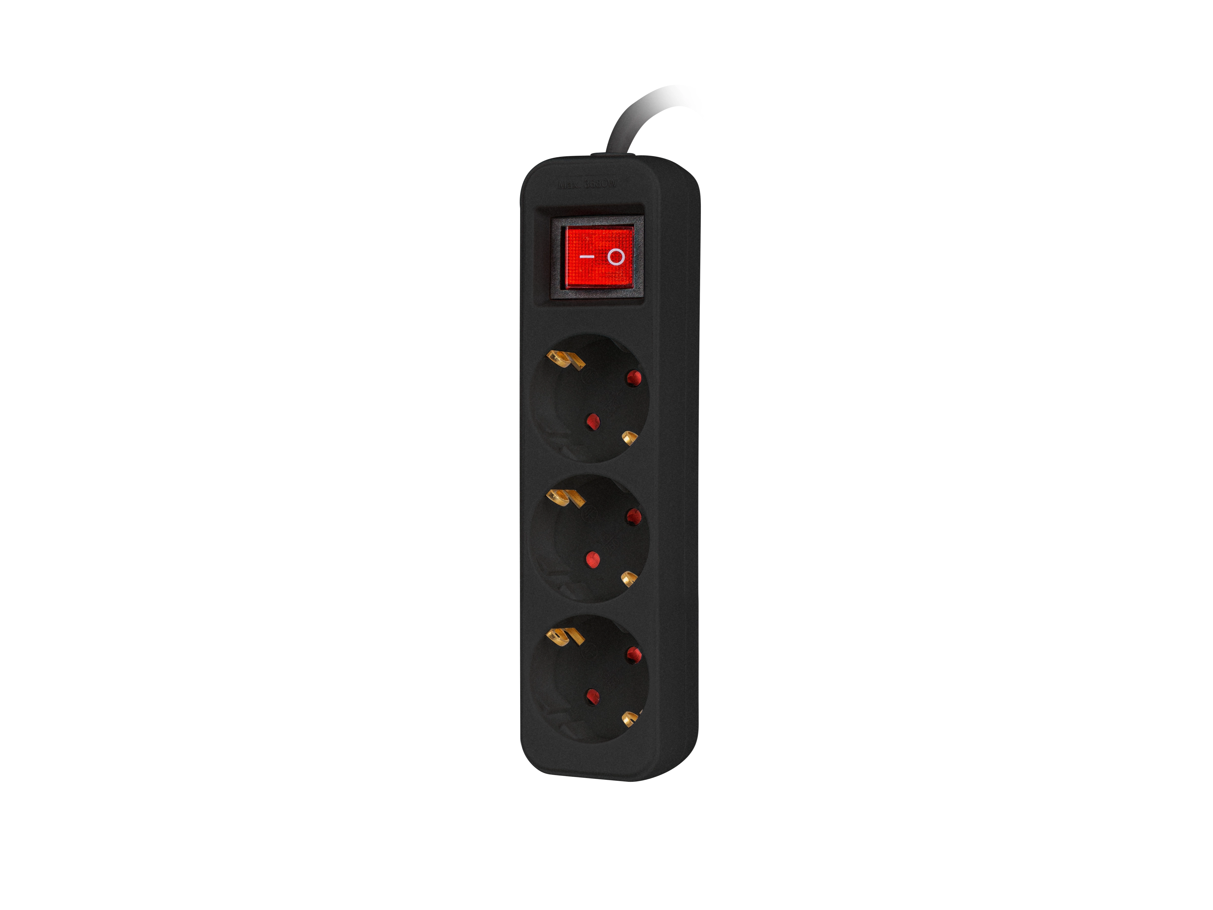 Listwa Lanberg PS1-03F-0150-BK 3 gniazda 1,5m Czarny