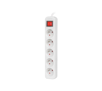 Listwa Lanberg PS1-05E-0150-W 5 gniazd 1,5m Biały