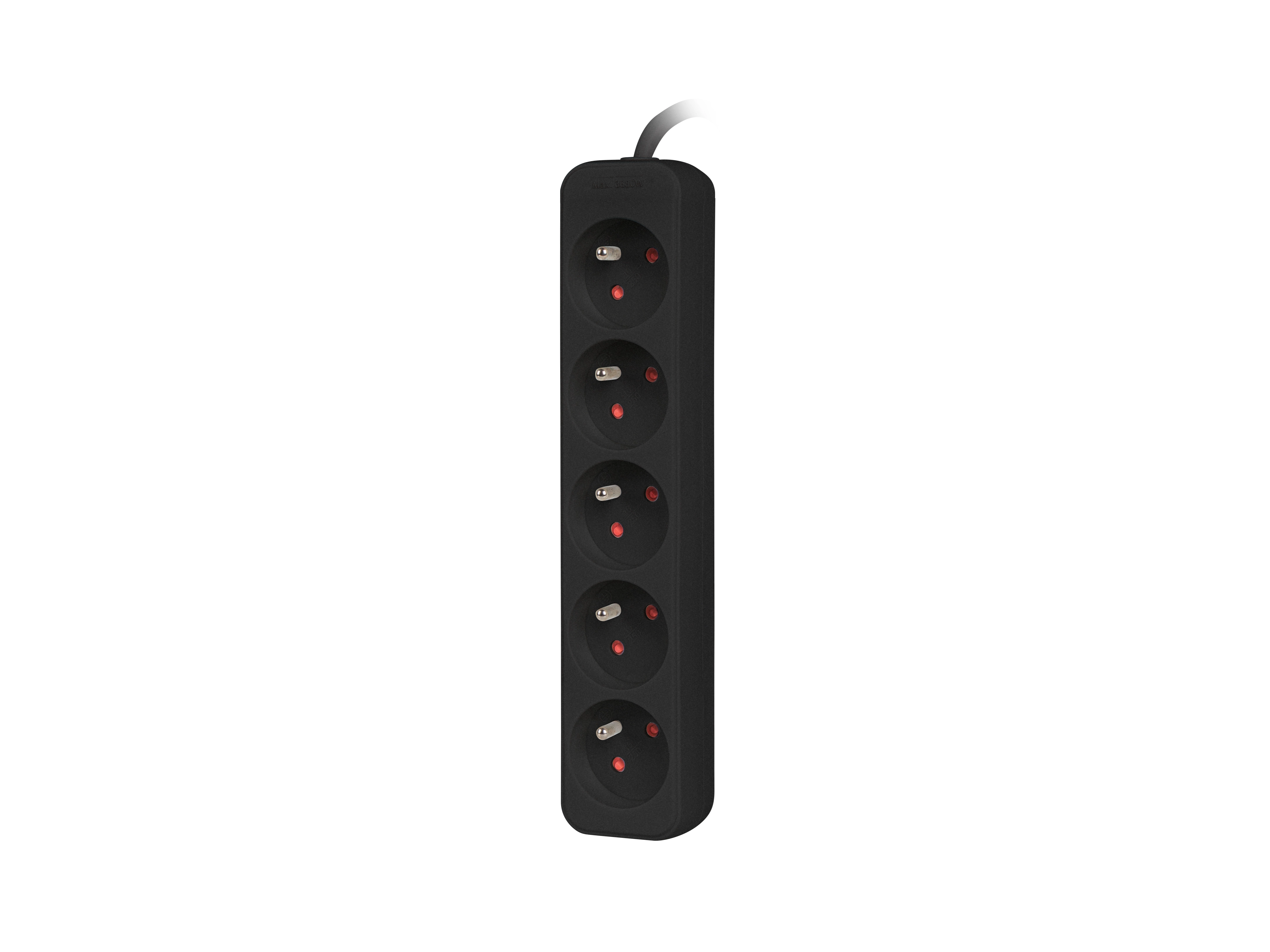 Przedłużacz Lanberg PS0-05E-0300-BK 5 gniazd 3m Czarny