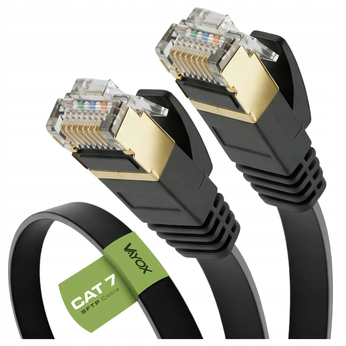 Kabel sieciowy Vayox VA0065-25 Ethernet Cat.7 25m Czarny