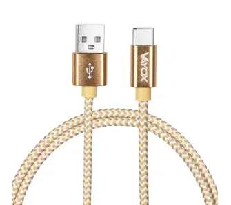 Kabel Vayox VA0190 USB-A do USB-C 2m Złoty